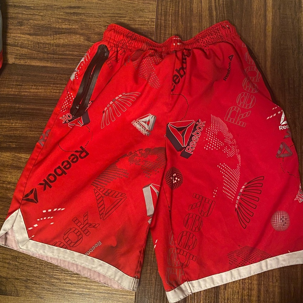 Reebok Bold Red Athletic Shorts